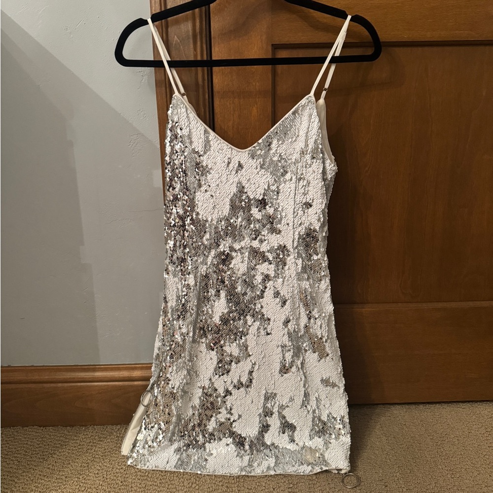 NBD Reversible Sequin Mini Dress